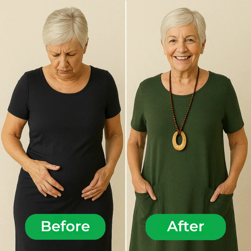 Elegant Dress with Discreet Tummy Coverage 