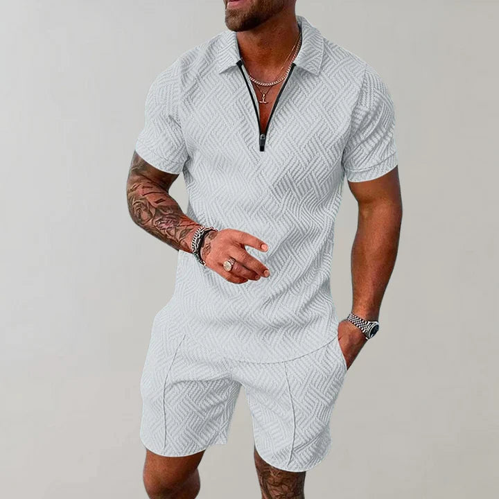 Lachlan | Stylish Men's Zipper Polo Set