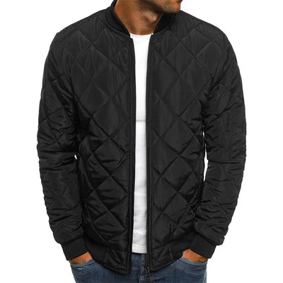 Dale | Cotton Jacket with Diamond Pattern
