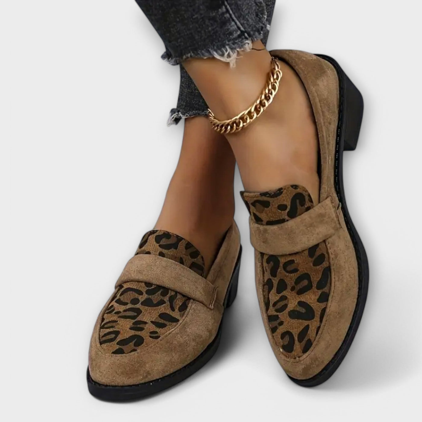Stylish leopard print women's shoes