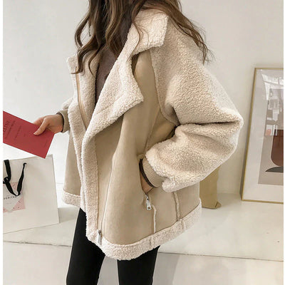 Erin™ | Stylish Faux Shearling Zip-Up Jacket