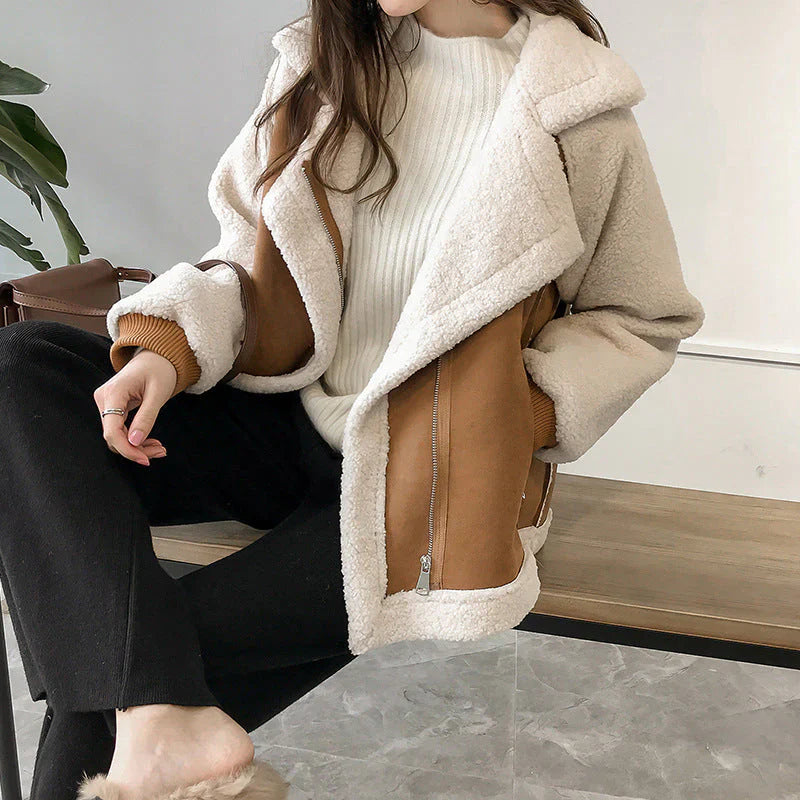 Erin™ | Stylish Faux Shearling Zip-Up Jacket